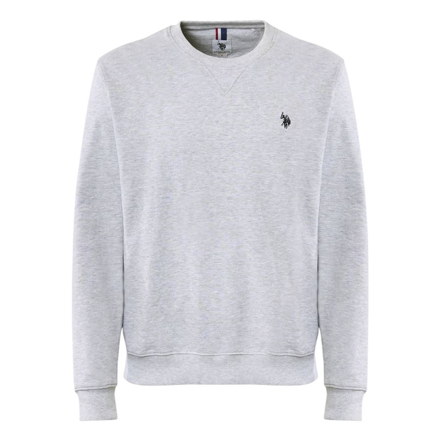 Max felpa girocollo in cotone con logo da uomo U.S. Polo Assn | US41187001188